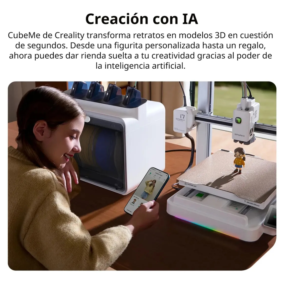 Impresora 3d Creality SparkX i7 Color Combo + 4 Kg de Filamento - imagen 5