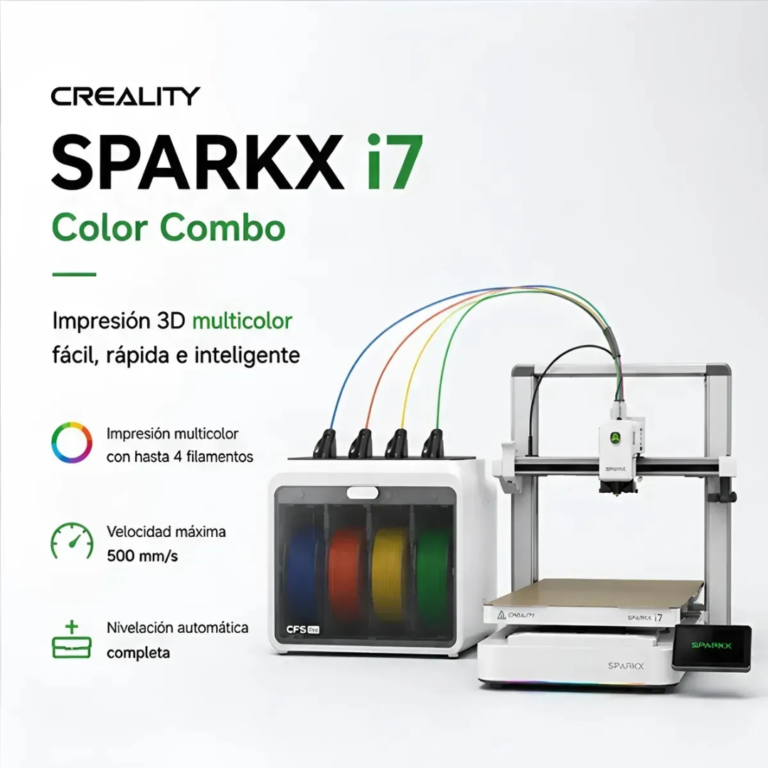 Impresora 3d Creality SparkX i7 Color Combo + 4 Kg de Filamento - imagen 7