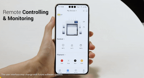 Aplicación Snapmaker, control remoto