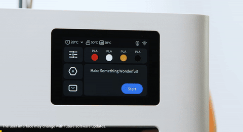 Pantalla táctil de la Snapmaker U1