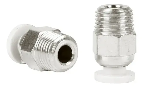 Acople Neumático M10 Acero Inoxidable Original Creality — Para Tubo de 4mm