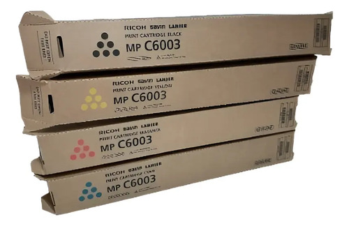 Kit Tóner Original Ricoh MP C4503 / C5503 / C6003 — 4 Colores