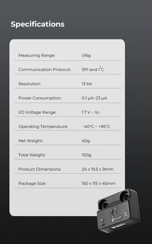 Sensor Vibraciones ADXL345 Original Creality Ender 3 V3 KE - imagen 6