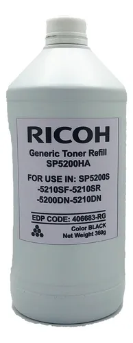 Recarga de Tóner Compatible Ricoh SP 5200 / SP 5210 — 25.000 páginas con Chip - imagen 2