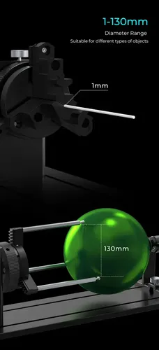 Rotary Kit Pro Original Creality — Accesorio Giratorio para Grabador Falcon 2 Pro 22W / 40W / 60W - imagen 8