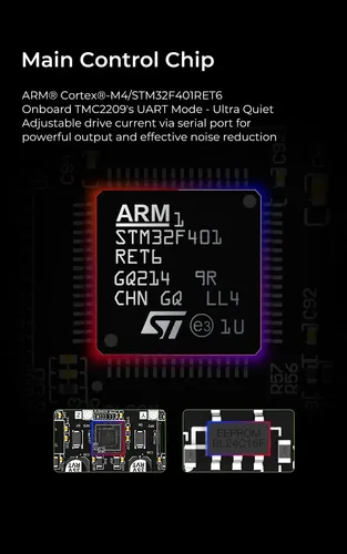 Placa Madre Silenciosa Creality E3 Free-Runs TMC2209 32 Bit — Marlin y Klipper / Ender-3 / Ender-5 / CR-10 - imagen 6