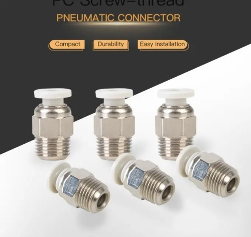 Acople Neumático M10 Acero Inoxidable Original Creality — Para Tubo de 4mm - imagen 2