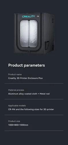 Cubierta para Impresora 3D Creality con Luz LED y Termohigrómetro — Ignífuga - imagen 7