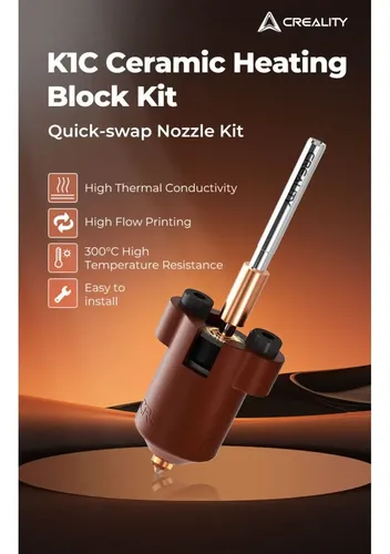 Kit Bloque Calefactor Cerámico Original Creality K1C — 60W hasta 300°C - imagen 4