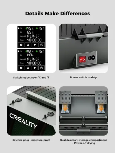 Secador de Filamentos Creality Space Pi Plus — Para Impresoras 3D - imagen 4