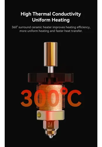 Kit Hotend Cerámico Original Creality Ender-3 V3 KE — Bloque 60W hasta 300°C - imagen 5
