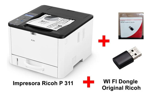 Impresora Laser Ricoh P 311 + Wi-fi Dongle Original - imagen 2