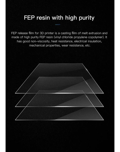 Film FEP UV Original Creality para Impresora 3D LD-002R / HALOT ONE / Elegoo Mars / Anycubic Photon - imagen 2