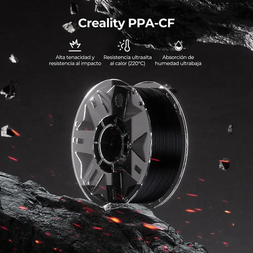 Filamento PPA-CF Creality con Fibra de Carbono - imagen 3
