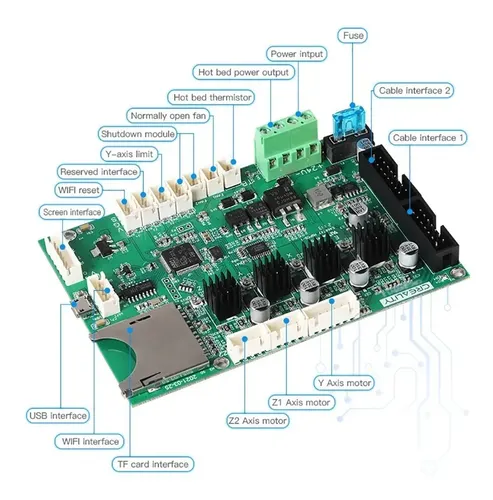 Placa Madre Original Creality CR-10 Smart 32 Bits - imagen 3
