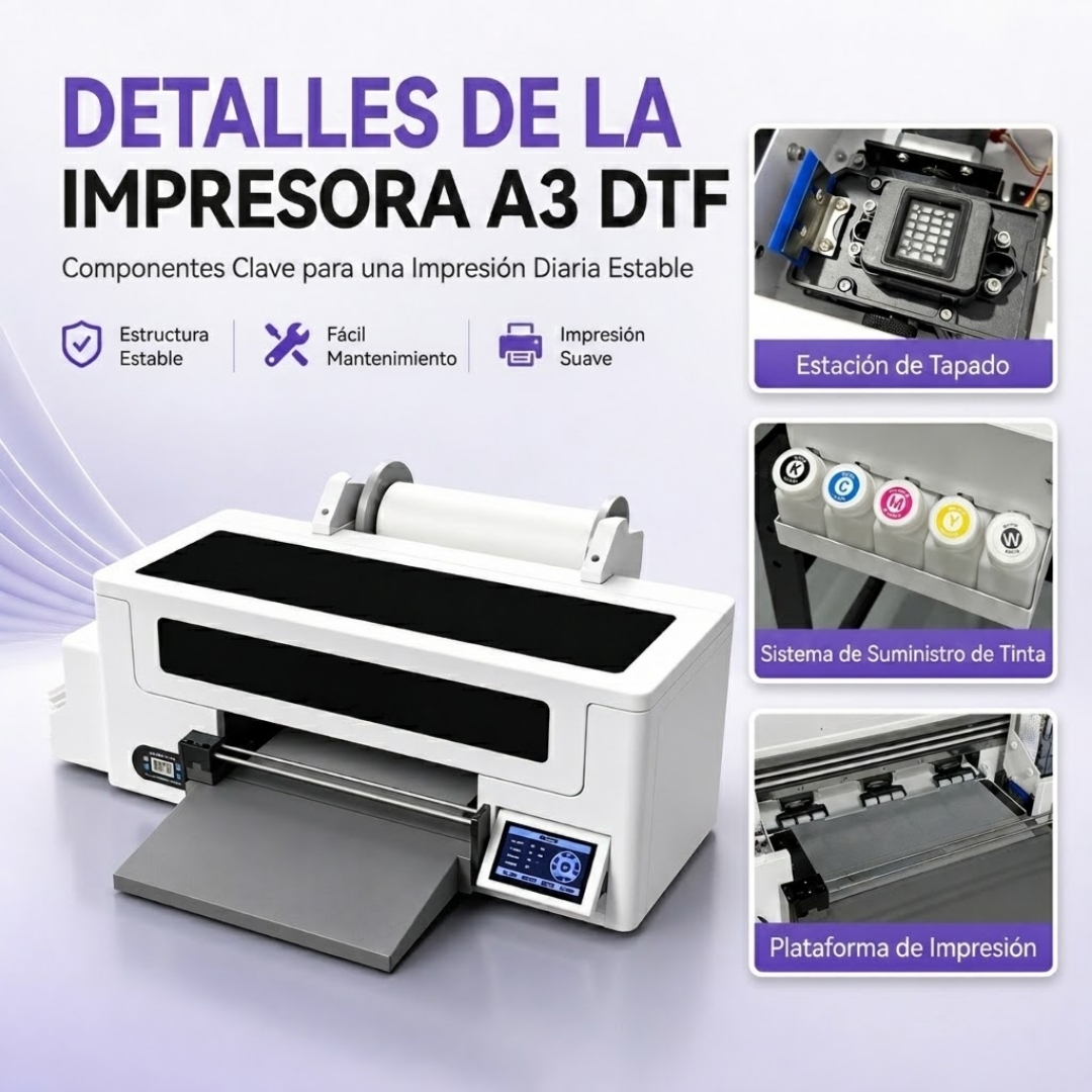 DTF A3 30 cm - Impresora DTF para Emprendedores Textiles - imagen 3