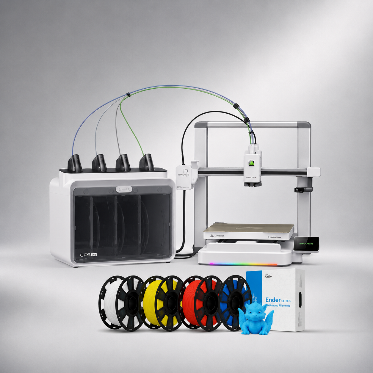 Impresora 3d Creality SparkX i7 Color Combo + 4 Kg de Filamento