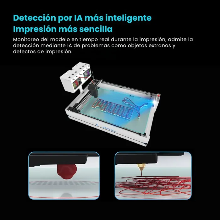 PREVENTA NOVIEMBRE – Impresora 3D Mingda AD-F6 Pro de 6 Colores 20 Detección de fallas por IA con cámara en la impresora Mingda AD-F6 Pro